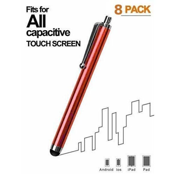 🖋️ 8 Pack Stylus Universal Capacitive Drawing Touch Pens for Touch Screens NEW - Picture 4 of 16
